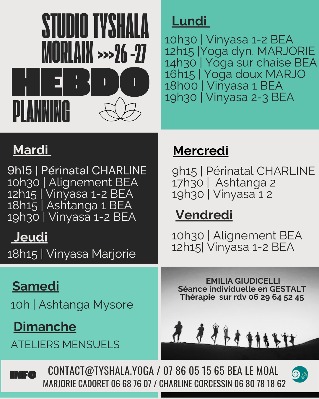 planning hebdo 26 27 #tyshalayoga 1